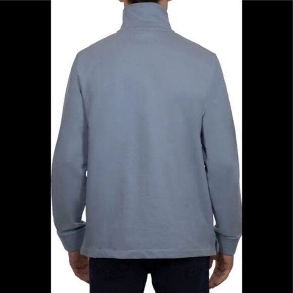 Slate and Stone Zip French Terry Sweatshirt, Light Blue, Size, Large, NWT - Picture 3 of 8